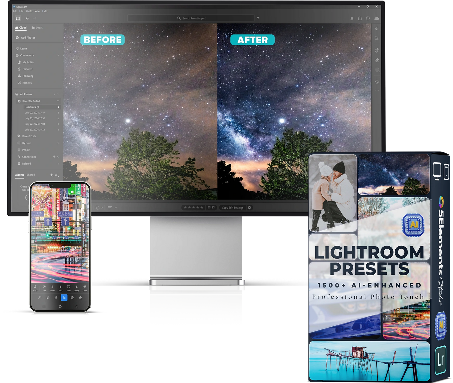 1500+ AI-Enhanced Lightroom Presets -