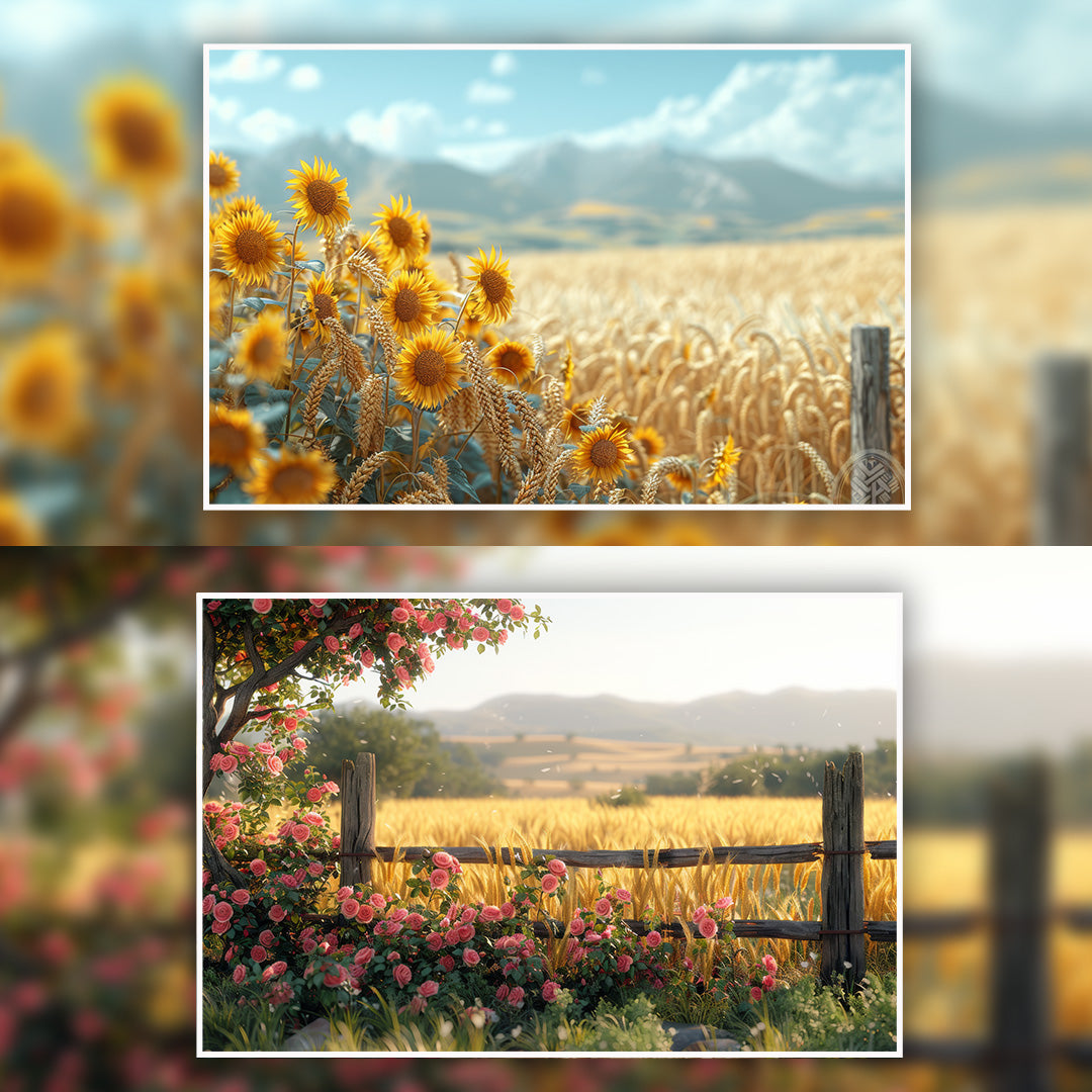 132+ Urban and Blooming Gardens Backdrops