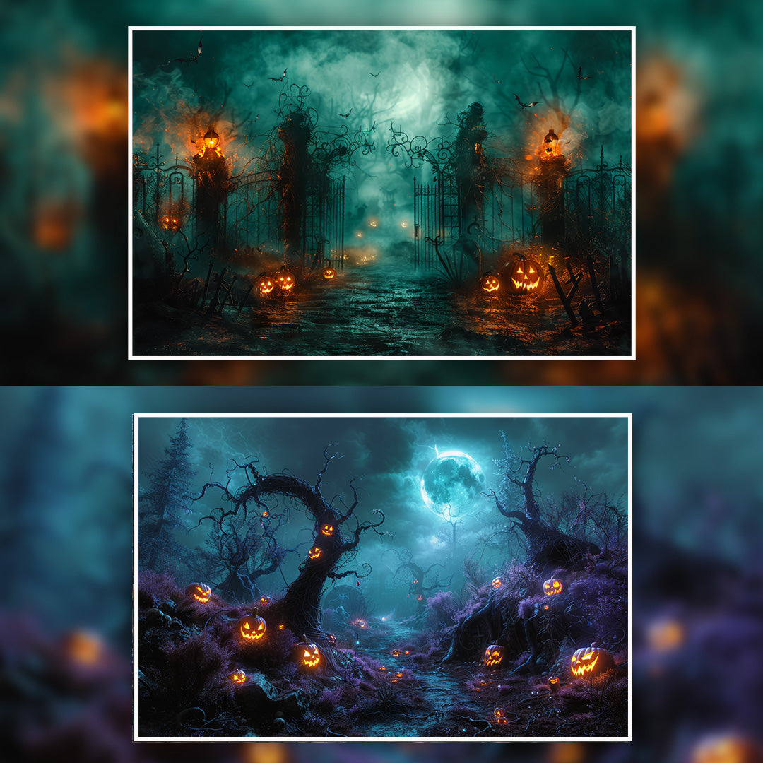 88+ Halloween Backdrops
