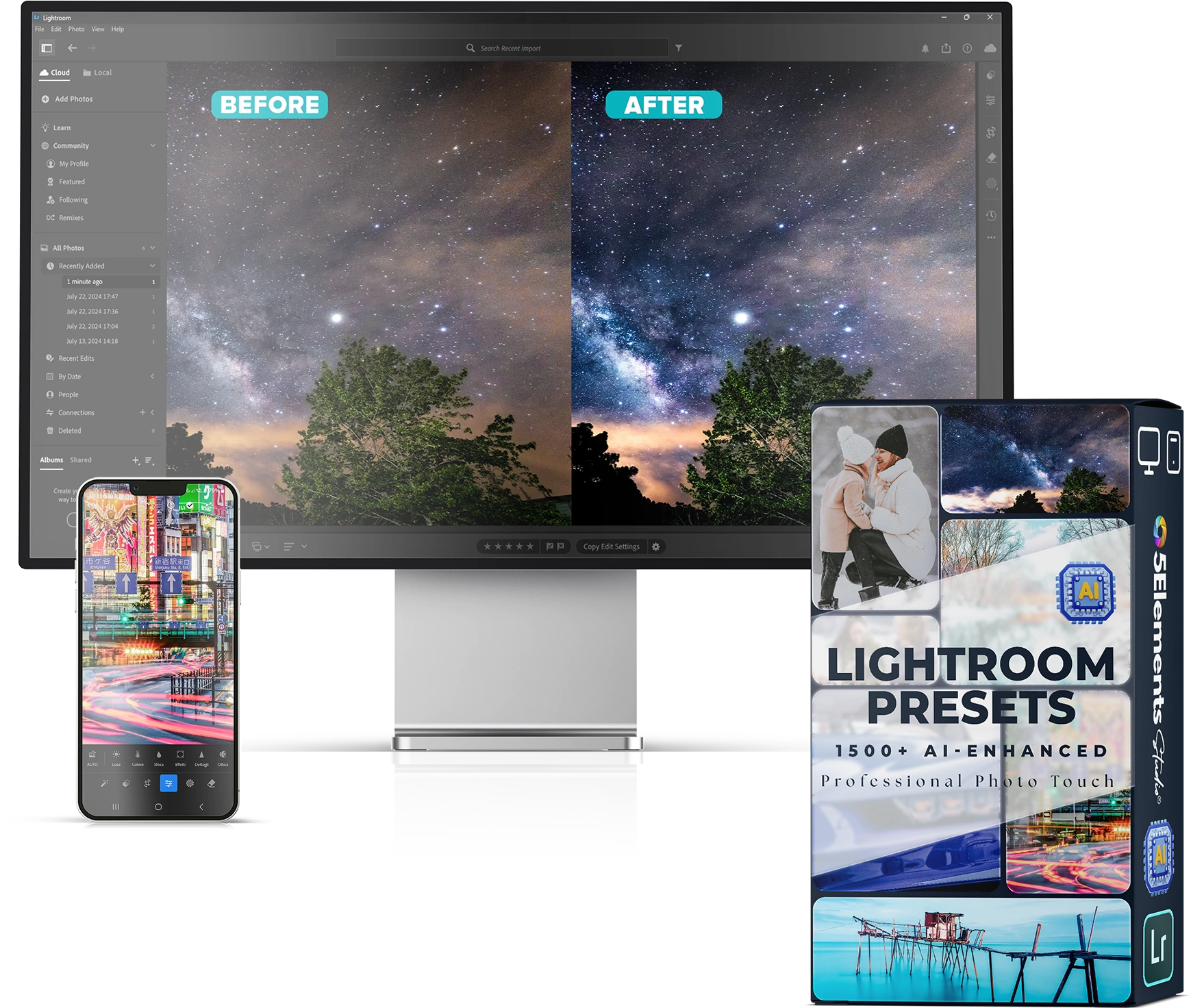 1500+ AI-Enhanced Lightroom Presets -