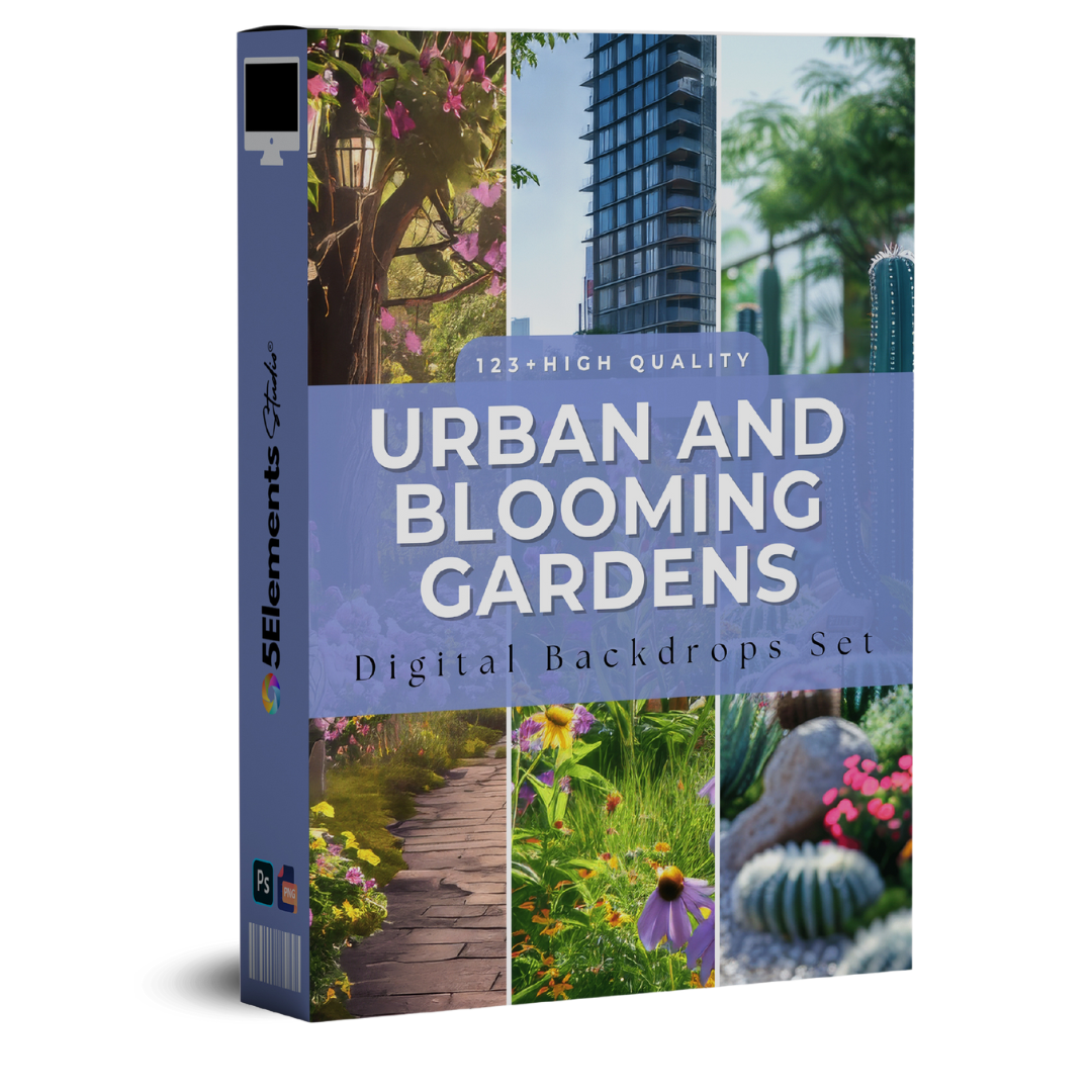 132+ Urban and Blooming Gardens Backdrops